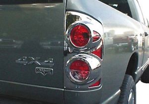 V-Tech Chrome ABS Tail Light Guards 07-08 Dodge Ram - Click Image to Close